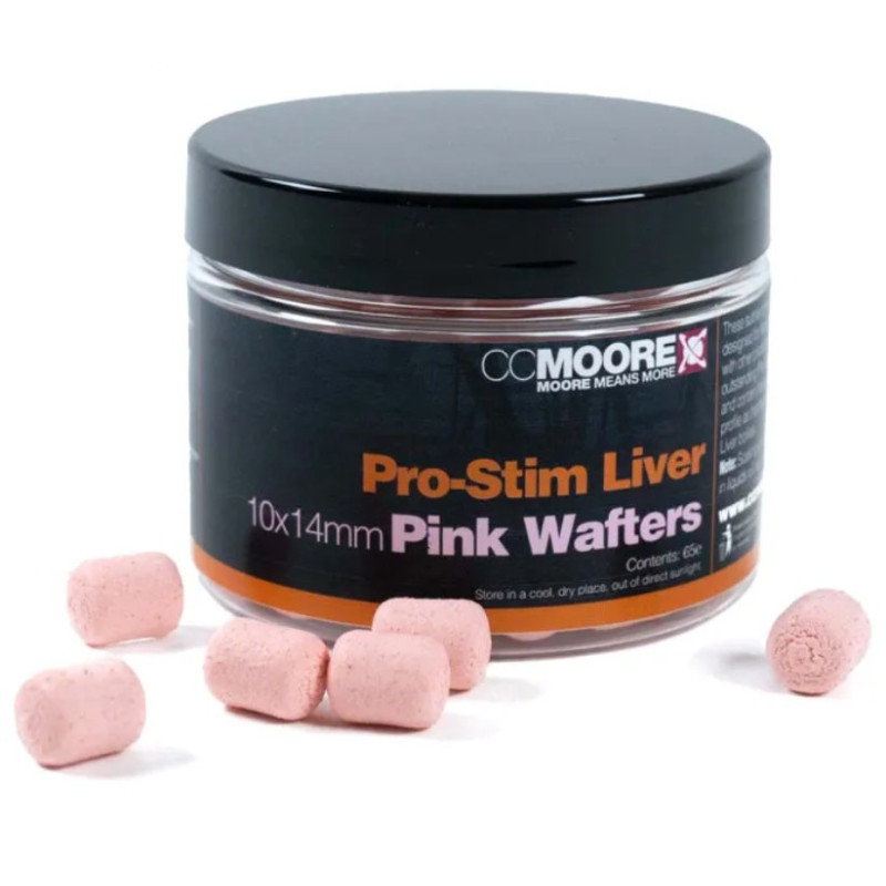 Kulki CC Moore Dumbell Wafters 10x14mm - Pro-Stim Liver Pink Kulki CC Moore Dumbell Wafters 10x14mm - Pro-Stim Liver Pink