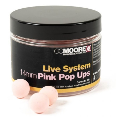 Kulki CC Moore Pop Ups 14mm - Live System Pink Kulki CC Moore Pop Ups 14mm - Live System Pink