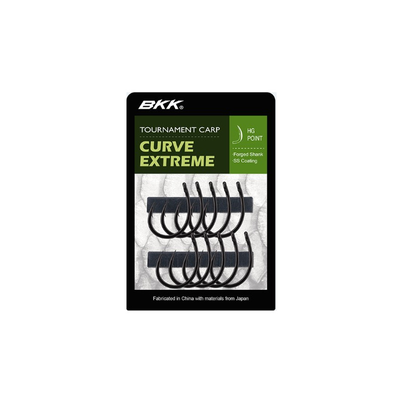 Haczyki karpiowe BKK Curve Extreme hak 4 Haczyki karpiowe BKK Curve Extreme hak 4