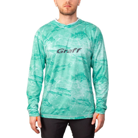 Bluza Graff UPF50 z kapturem 964-CL-14 roz. 2XL