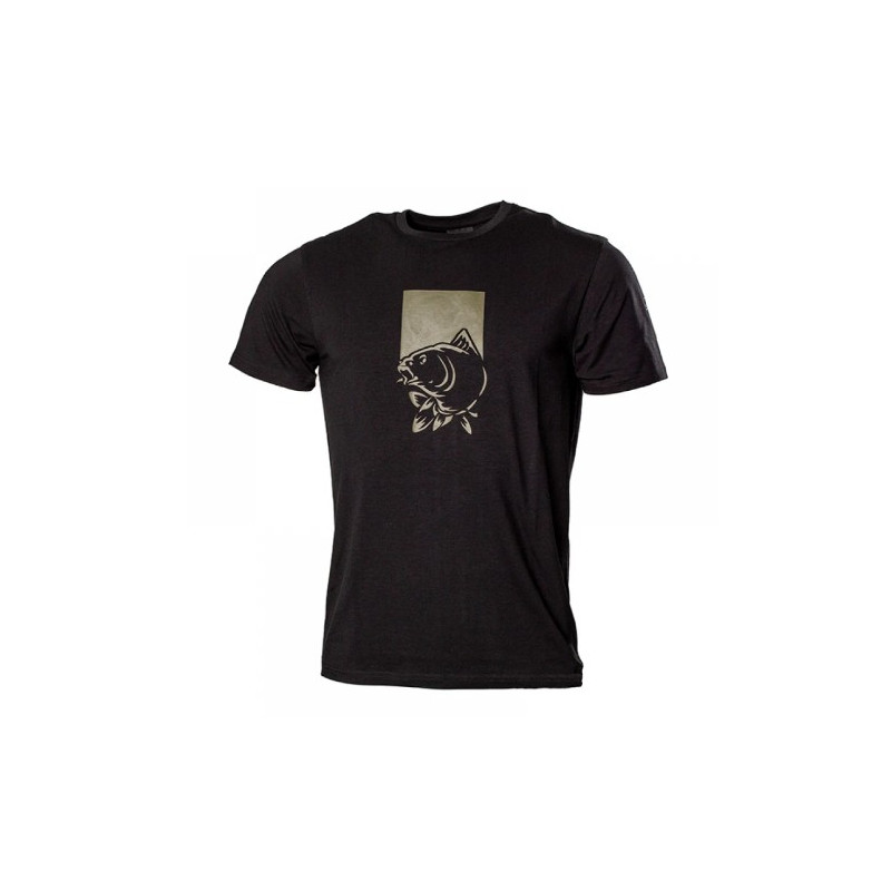 Koszulka NASH Make It Happen T-Shirt Fish Logo Black roz. S Koszulka NASH Make It Happen T-Shirt Fish Logo Black roz. S