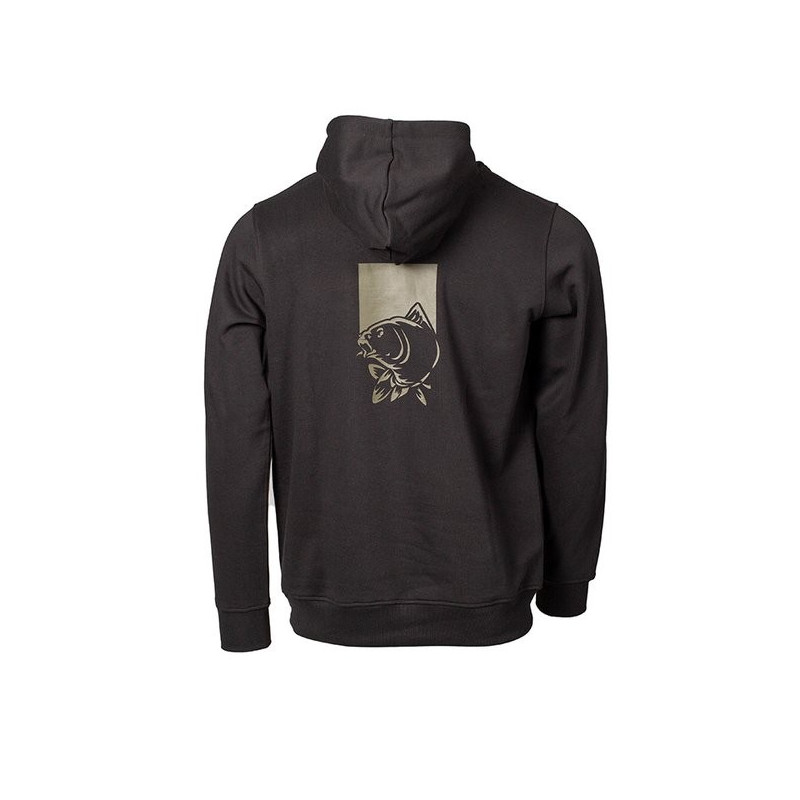 Bluza z kapturem NASH Make It Happen Hoody Fish Logo Black roz. S Bluza z kapturem NASH Make It Happen Hoody Fish Logo Black roz. S