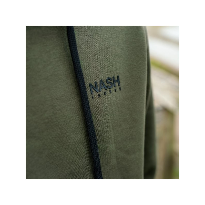 Bluza z kapturem NASH Make It Happen Hoody Fish Logo Green roz. M