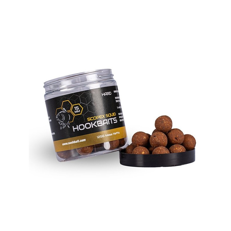 Kulki Nash Scopex Squid Hookbaits 15mm - hard
