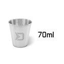 Zestaw kieliszków ze stali nierdzewnej RESET XL 4w1 70 ml Delphin Zestaw kieliszków ze stali nierdzewnej RESET XL 4w1 70 ml Delphin