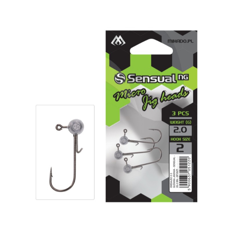 GŁÓWKA JIGOWA Mikado - SENSUAL MICRO hak 6 / 1g / 3szt. GŁÓWKA JIGOWA Mikado - SENSUAL MICRO hak 6 / 1g / 3szt.