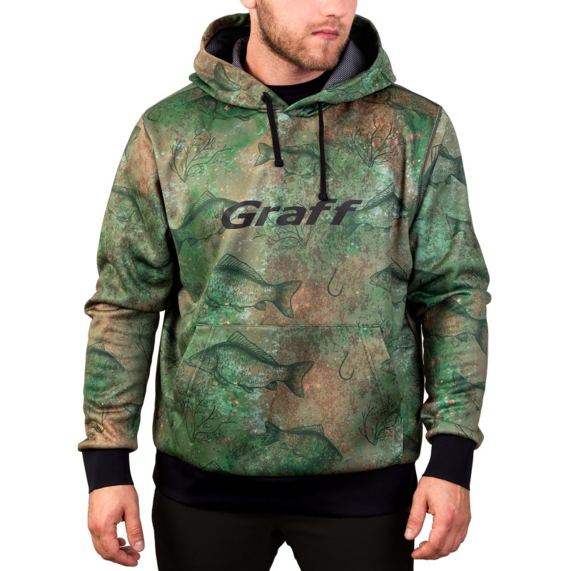 Wodoodporna bluza motyw karp 231-BL-7 roz. XL Graff Wodoodporna bluza motyw karp 231-BL-7 roz. XL Graff