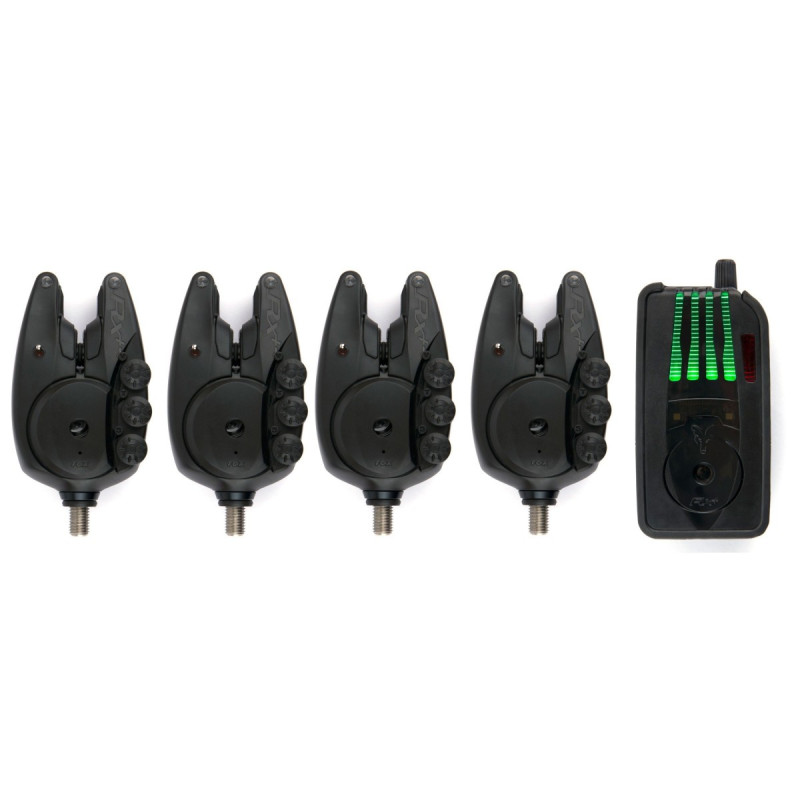 Zestaw sygnalizatorów FOX RX+ Presentation Set - 4 Rod 4 sygnalizatory oraz centralka Zestaw sygnalizatorów FOX RX+ Presentation Set - 4 Rod 4 sygnalizatory oraz centralka