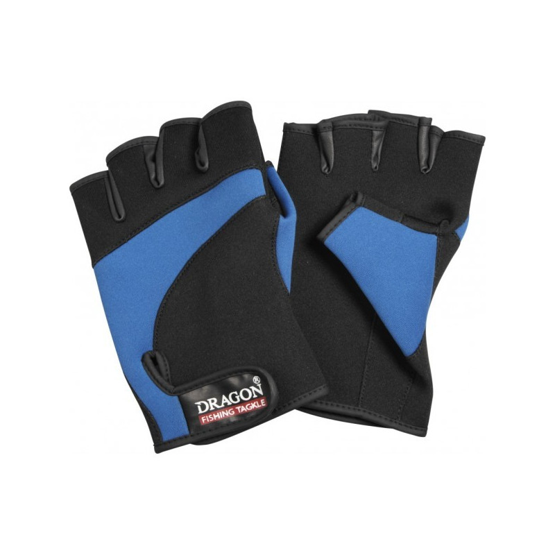 Rękawiczki neoprenowe DRAGON 5-finger cut - niebiesko-czarne Rękawiczki neoprenowe DRAGON 5-finger cut - niebiesko-czarne