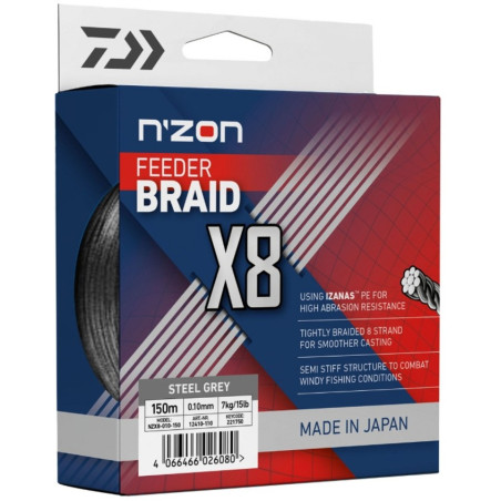 Plecionka Daiwa N'Zon x8 Braid 150m / 0,08mm Plecionka Daiwa N'Zon x8 Braid 150m / 0,08mm