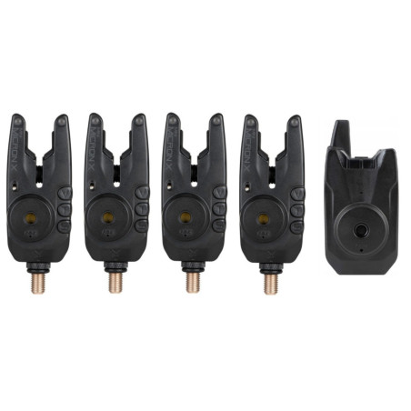 Zestaw Sygnalizatorów FOX Mini Micron X 4 Rod set na 4 wędki Zestaw Sygnalizatorów FOX Mini Micron X 4 Rod set na 4 wędki