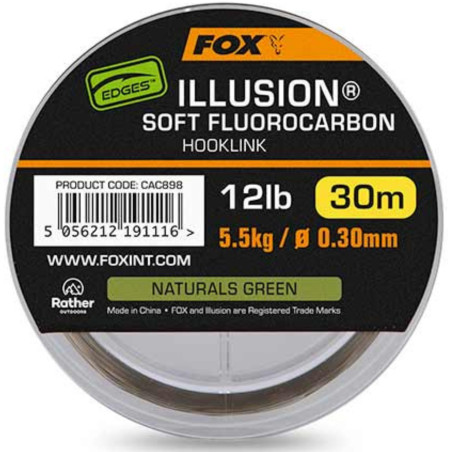 Żyłka FOX Illusion Soft Fluorocarbon 30m / 0,39mm Żyłka FOX Illusion Soft Fluorocarbon 30m / 0,39mm