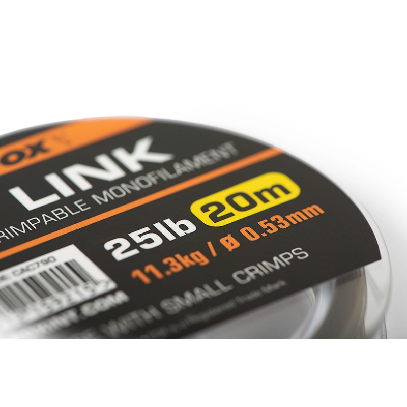 Materiał przyponowy FOX EDGES™ Link Trans Khaki Mono 20m / 0,64mm Materiał przyponowy FOX EDGES™ Link Trans Khaki Mono 20m / 0,64mm