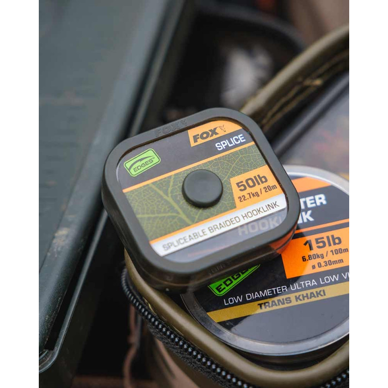 Plecionka FOX Edges Naturals Splice Hooklength 20m 50lb Plecionka FOX Edges Naturals Splice Hooklength 20m 50lb