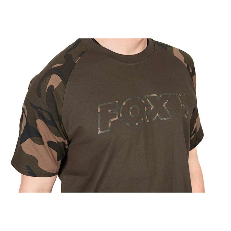 Koszulka FOX Khaki/Camo Outline T-Shirt roz. XL Koszulka FOX Khaki/Camo Outline T-Shirt roz. XL