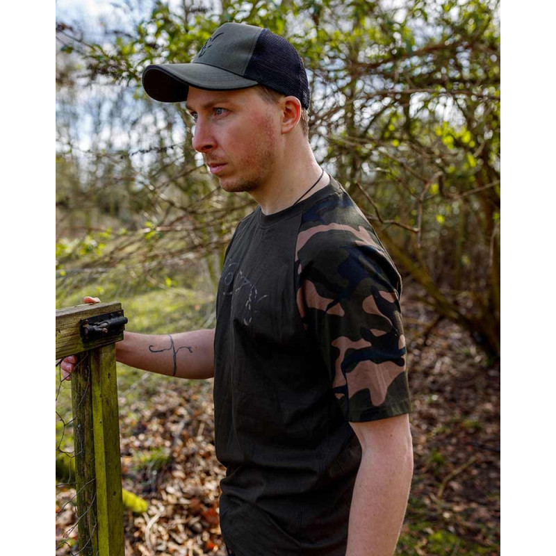 Koszulka FOX Khaki/Camo Outline T-Shirt roz. XL Koszulka FOX Khaki/Camo Outline T-Shirt roz. XL