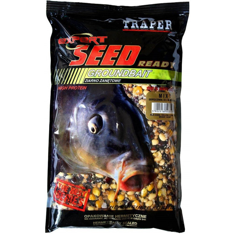 Ziarna zanętowe gotowane 0,5kg Traper Ziarna zanętowe gotowane 0,5kg Traper