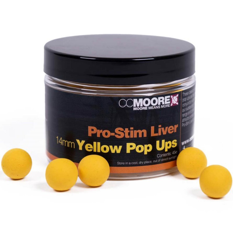 Kulki CC Moore Pro-Stim Liver Pop Ups 14mm - Yellow Kulki CC Moore Pro-Stim Liver Pop Ups 14mm - Yellow