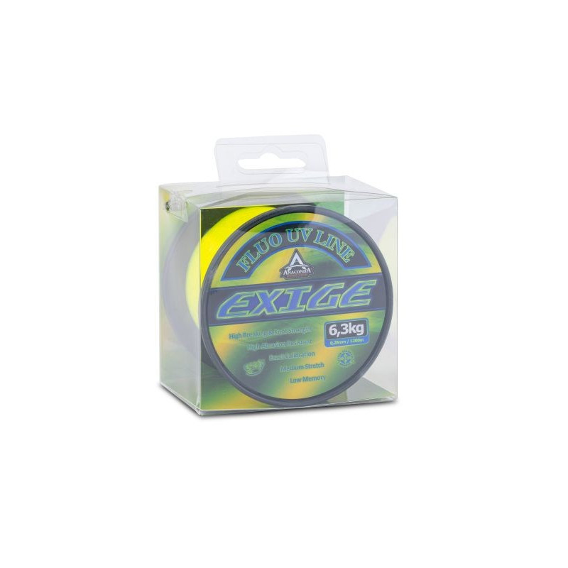 Żyłka Anaconda Exige Fluo UV 1200m / 0,33mm Żyłka Anaconda Exige Fluo UV 1200m / 0,33mm