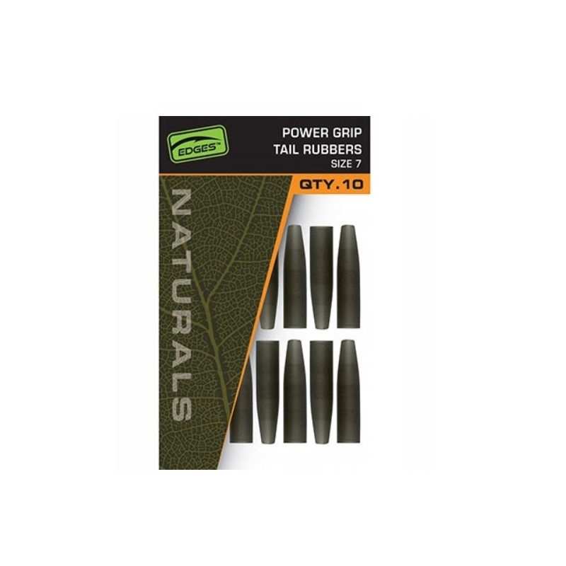 Zestaw EDGES™ Naturals Power Grip Tail Rubbers roz. 7 FOX Zestaw EDGES™ Naturals Power Grip Tail Rubbers roz. 7 FOX