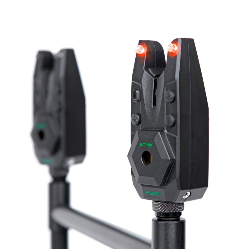 Sygnalizator brań Sonik Herox Bite Alarm Set 2+1 Bivvy Light Sygnalizator brań Sonik Herox Bite Alarm Set 2+1 Bivvy Light