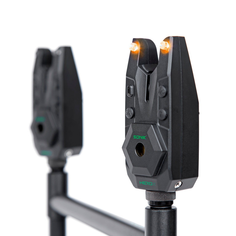 Sygnalizator brań Sonik Herox Bite Alarm Set 2+1 Bivvy Light Sygnalizator brań Sonik Herox Bite Alarm Set 2+1 Bivvy Light