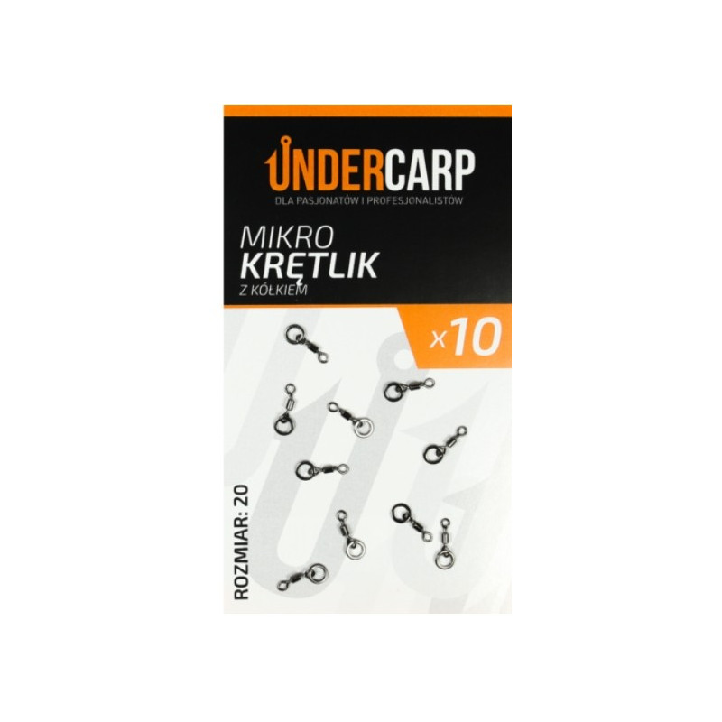 Mikro krętlik karpiowy z kółkiem roz. 20 Under carp Mikro krętlik karpiowy z kółkiem roz. 20 Under carp