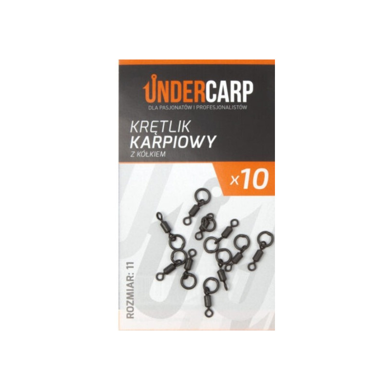 Krętlik Under carp Karpiowy z Kółkiem Rozmiar roz. 8 Krętlik Under carp Karpiowy z Kółkiem Rozmiar roz. 8