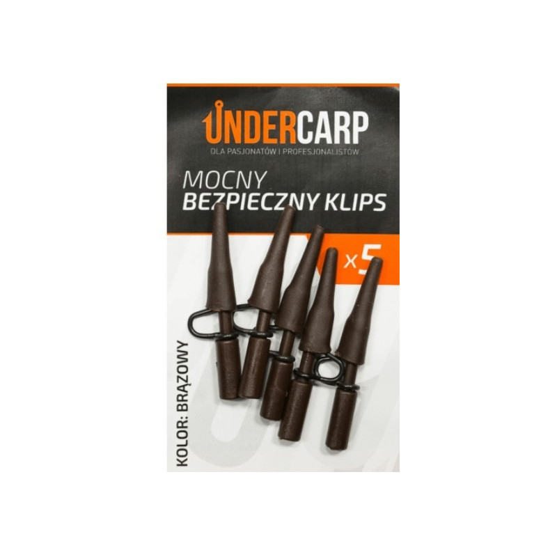 Mocny bezpieczny klips – brązowy Under carp