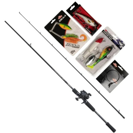 Zestaw wędka + multiplikator + akcesoria Fast Attack Pro Pike 210cm / 20-70g Abu Garcia