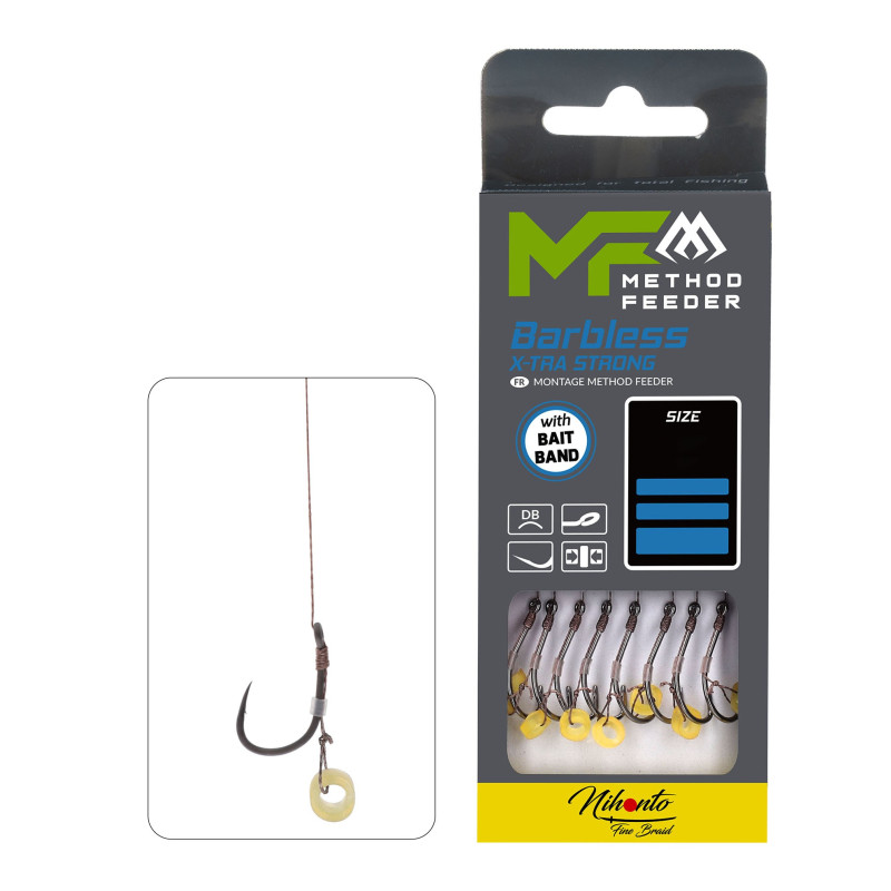Przypon Mikado MF z gumką hak 10 Przypon Mikado MF z gumką hak 10