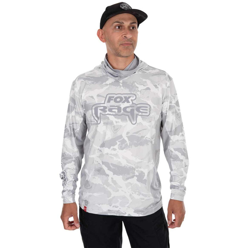 Koszulka FoxRage UV Hooded Light Camo Top roz. L Koszulka FoxRage UV Hooded Light Camo Top roz. L