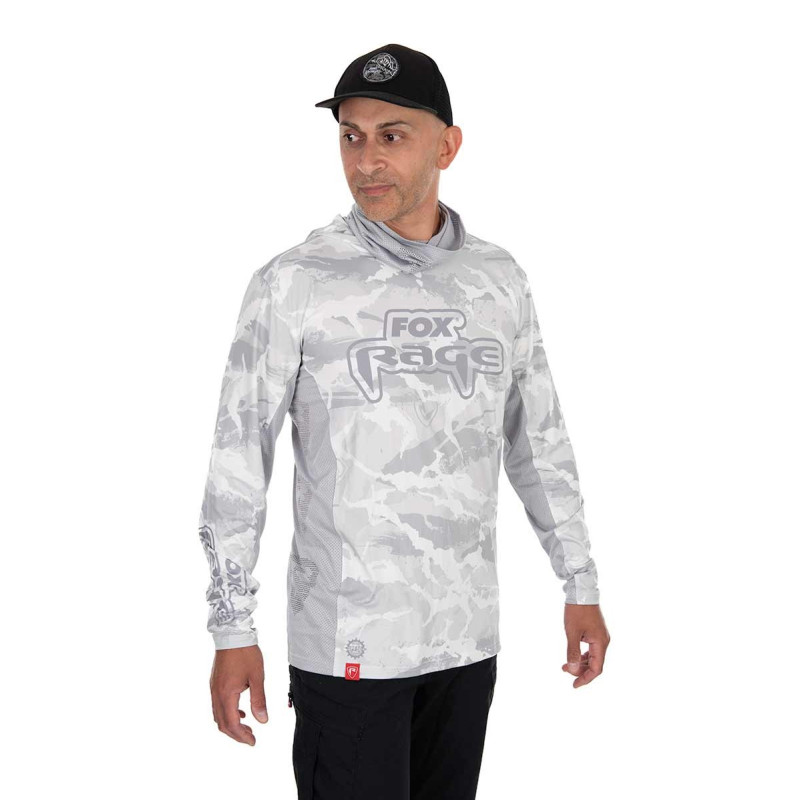 Koszulka FoxRage UV Hooded Light Camo Top roz. L Koszulka FoxRage UV Hooded Light Camo Top roz. L