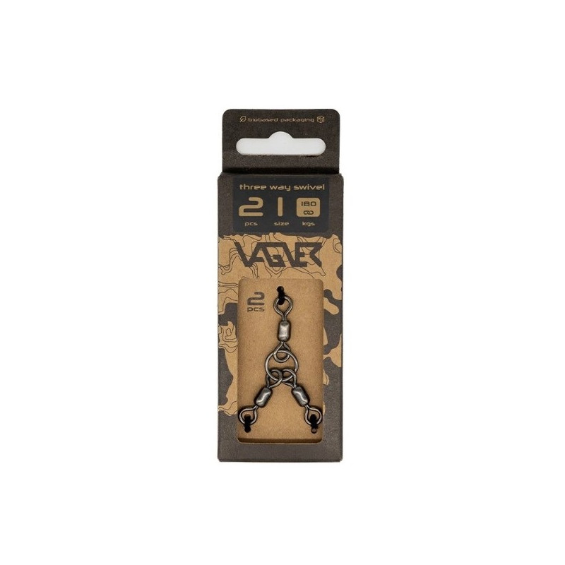 Potrójne krętliki Three Way Swivel roz. 1/0 VAGNER Potrójne krętliki Three Way Swivel roz. 1/0 VAGNER