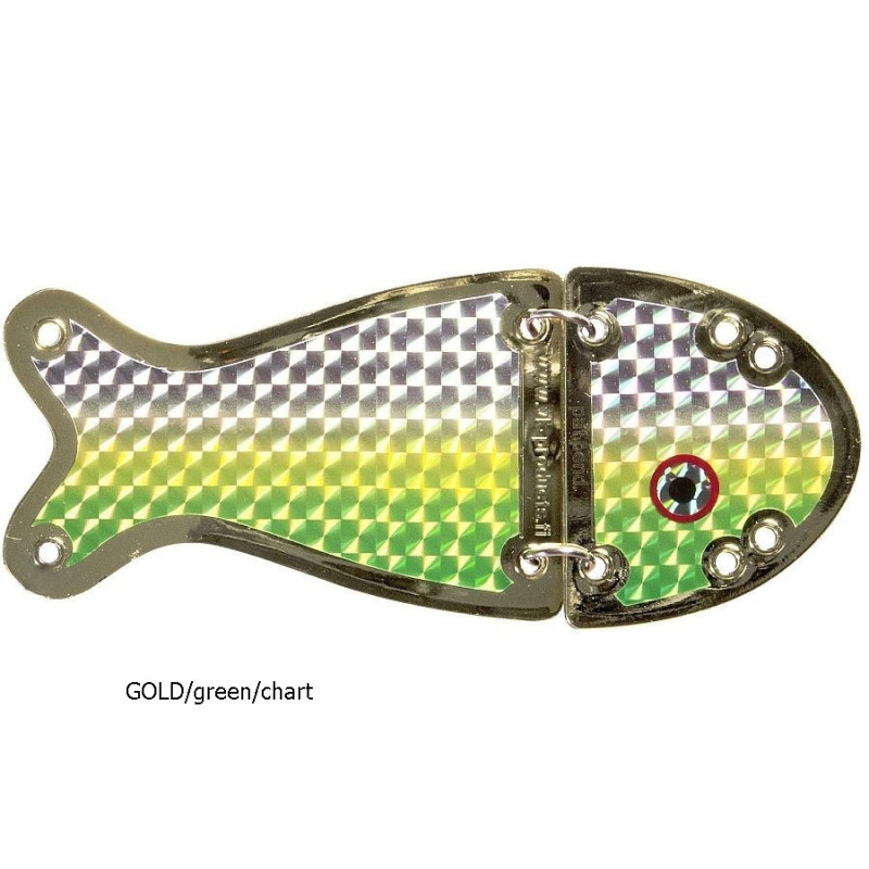 Błystka SALMON II 16.5 cm GOLD/green/chart VK
