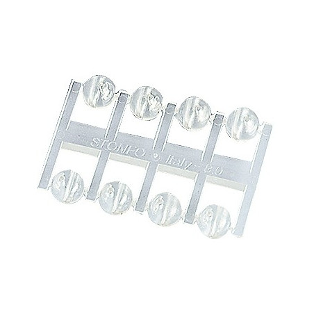 Koraliki dwukanałowe roz. 4mm Stonfo