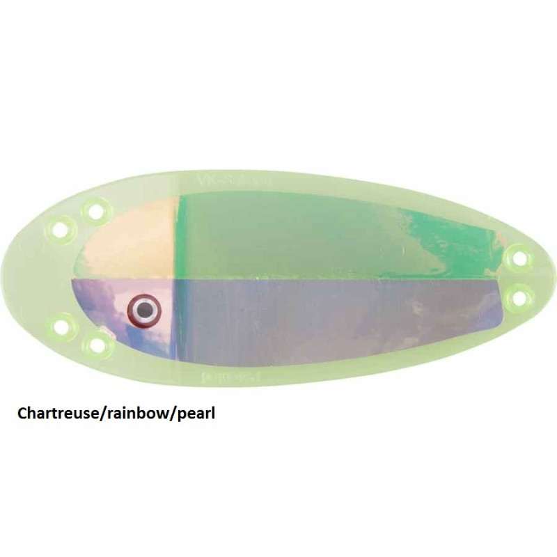 Błystka SALMON 6” chartreuse/rainbow/pearl VK Błystka SALMON 6” chartreuse/rainbow/pearl VK