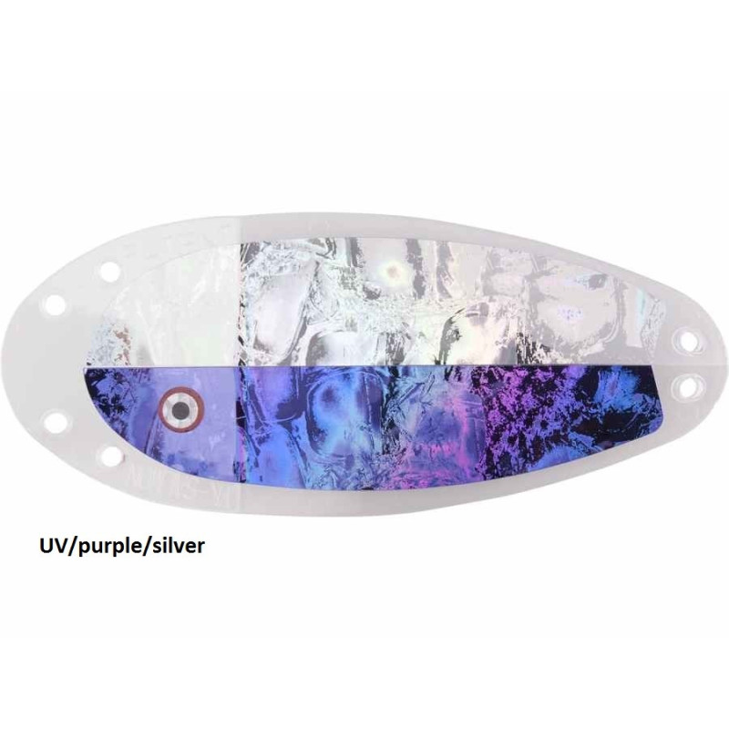 Błystka SALMON 8” UV/purple/silver VK