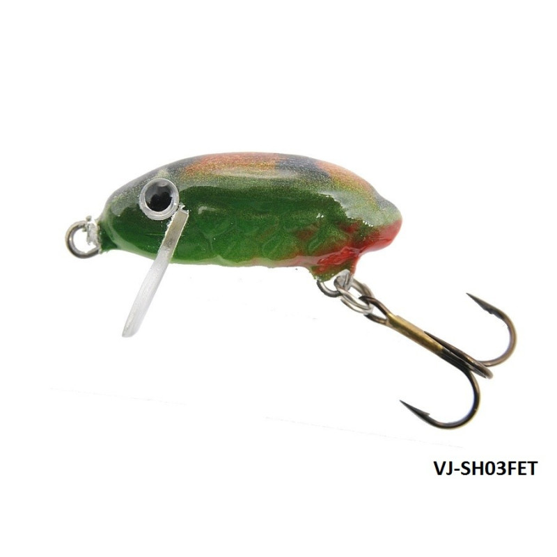 Wobler Jaxon Chrabąszcz Smużak 3cm et Wobler Jaxon Chrabąszcz Smużak 3cm et