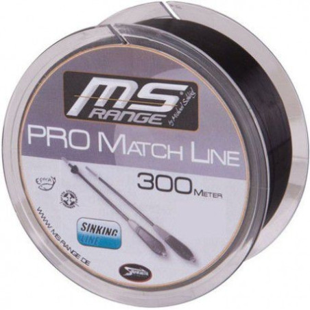 Żyłka MS RANGE Pro Match Line czarna 300m - 0,22mm Żyłka MS RANGE Pro Match Line czarna 300m - 0,22mm