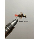 Sztuczna mucha Greszta Fishing red tag Sztuczna mucha Greszta Fishing red tag