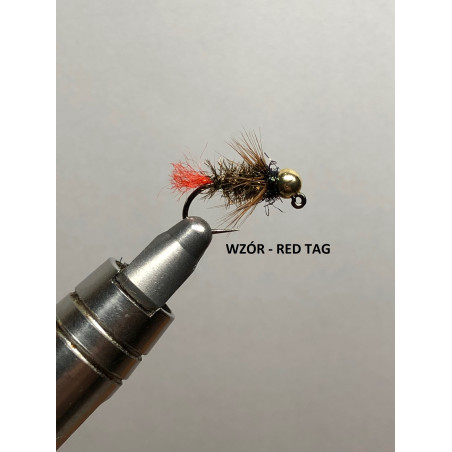 Sztuczna mucha Greszta Fishing red tag Sztuczna mucha Greszta Fishing red tag