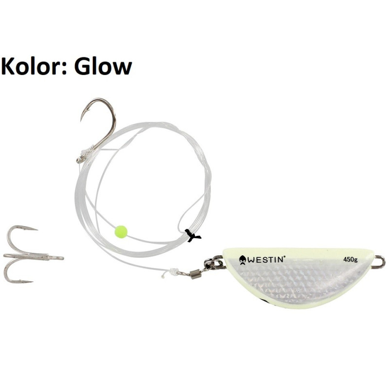 Halibut Anti Twist Rig 190cm Glow Westin Halibut Anti Twist Rig 190cm Glow Westin