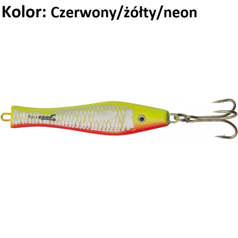 3D Holo Pilker 400g czerwony/żółty/neon Aquantic 3D Holo Pilker 400g czerwony/żółty/neon Aquantic