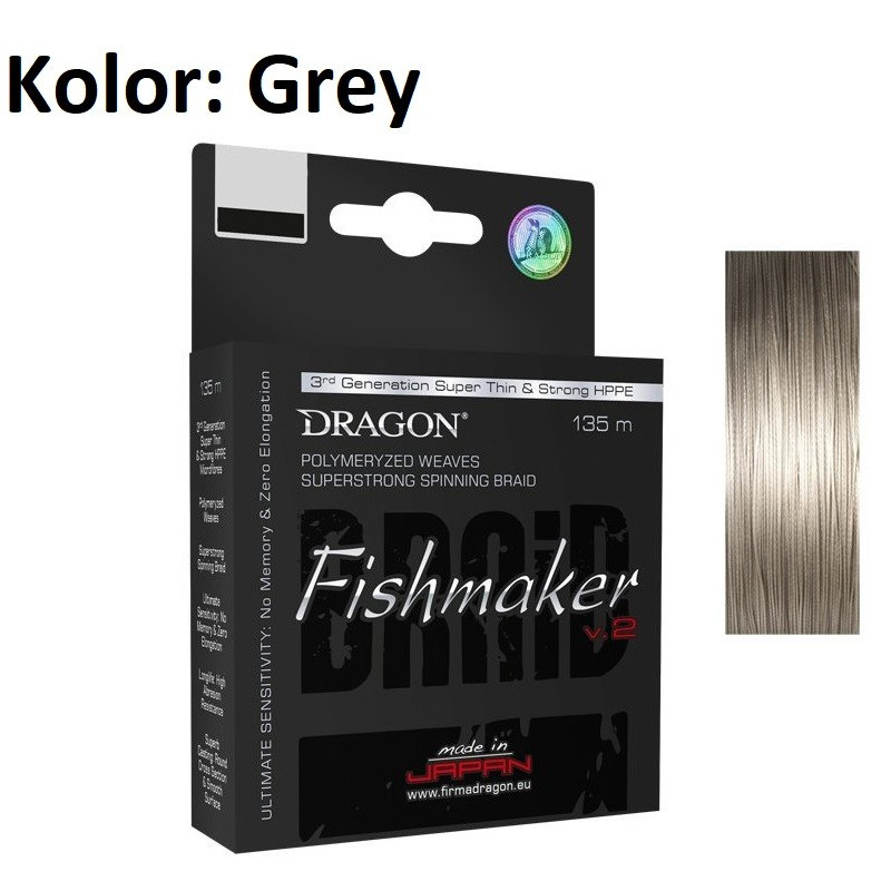 Plecionka Dragon Fishmaker V.2 135m / 0,18mm Plecionka Dragon Fishmaker V.2 135m / 0,18mm
