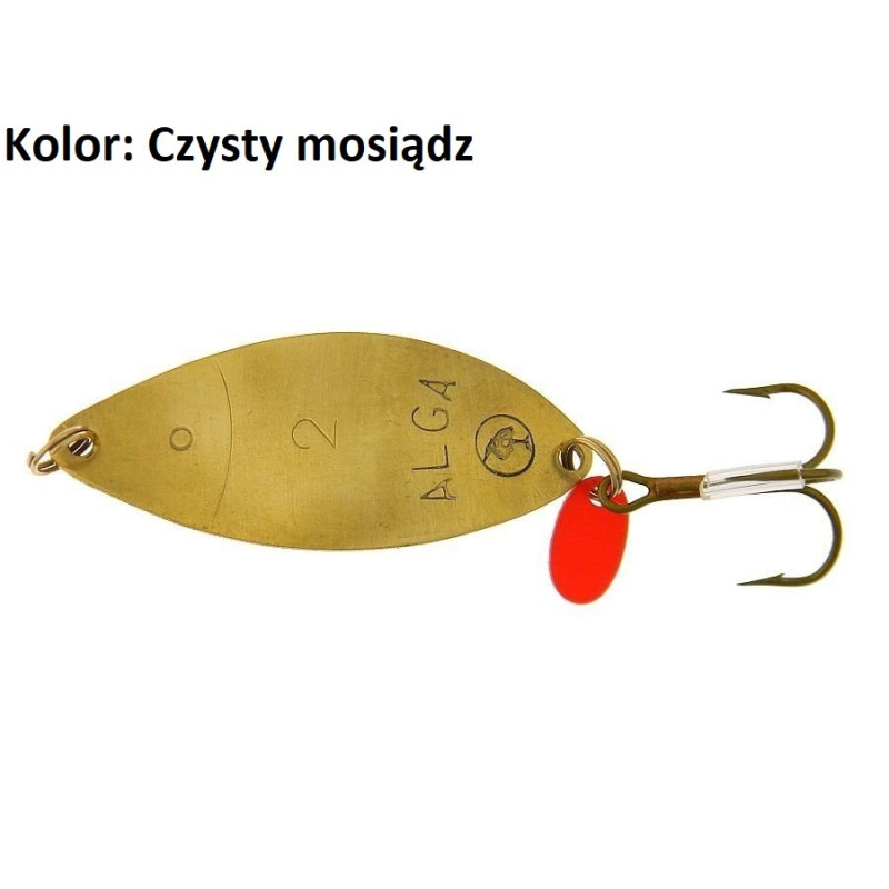 Błystka wahadłowa Polsping Alga 10g czysty mosiądz Błystka wahadłowa Polsping Alga 10g czysty mosiądz