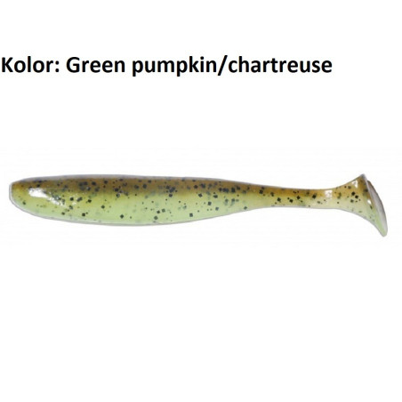 Przynęta Keitech Easy Shiner 3" 7.6cm Green Pumpkin/Chartreuse