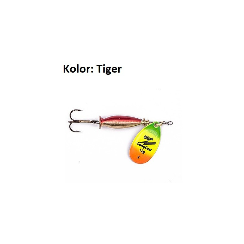 Błystka obrotowa Mepps Aglia Longcast 17g tiger Błystka obrotowa Mepps Aglia Longcast 17g tiger