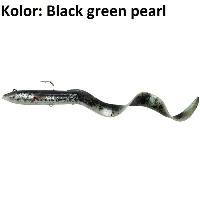 Przynęta Savage Gear 4D Real Eel 30cm Black Green Pearl Przynęta Savage Gear 4D Real Eel 30cm Black Green Pearl