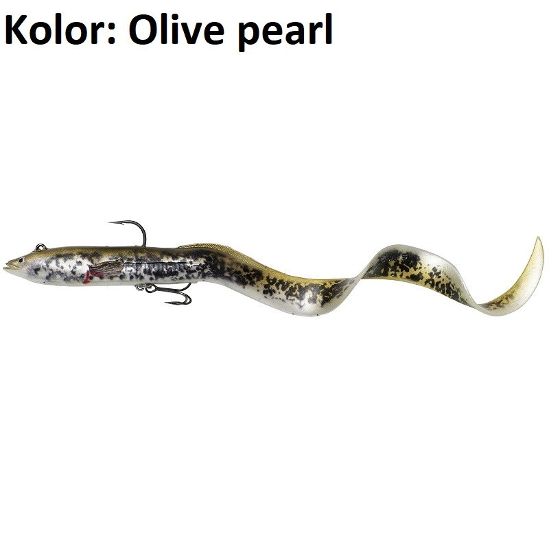 Przynęta Savage Gear 4D Real Eel 30cm Olive Pearl Przynęta Savage Gear 4D Real Eel 30cm Olive Pearl